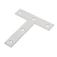 thumbnail image 4 of Uxcell 4 Pcs 3" x 0.6" x 3" Metal T Shaped Flat Plate Corner Brace Angle Brackets Silver Tone, 4 of 4