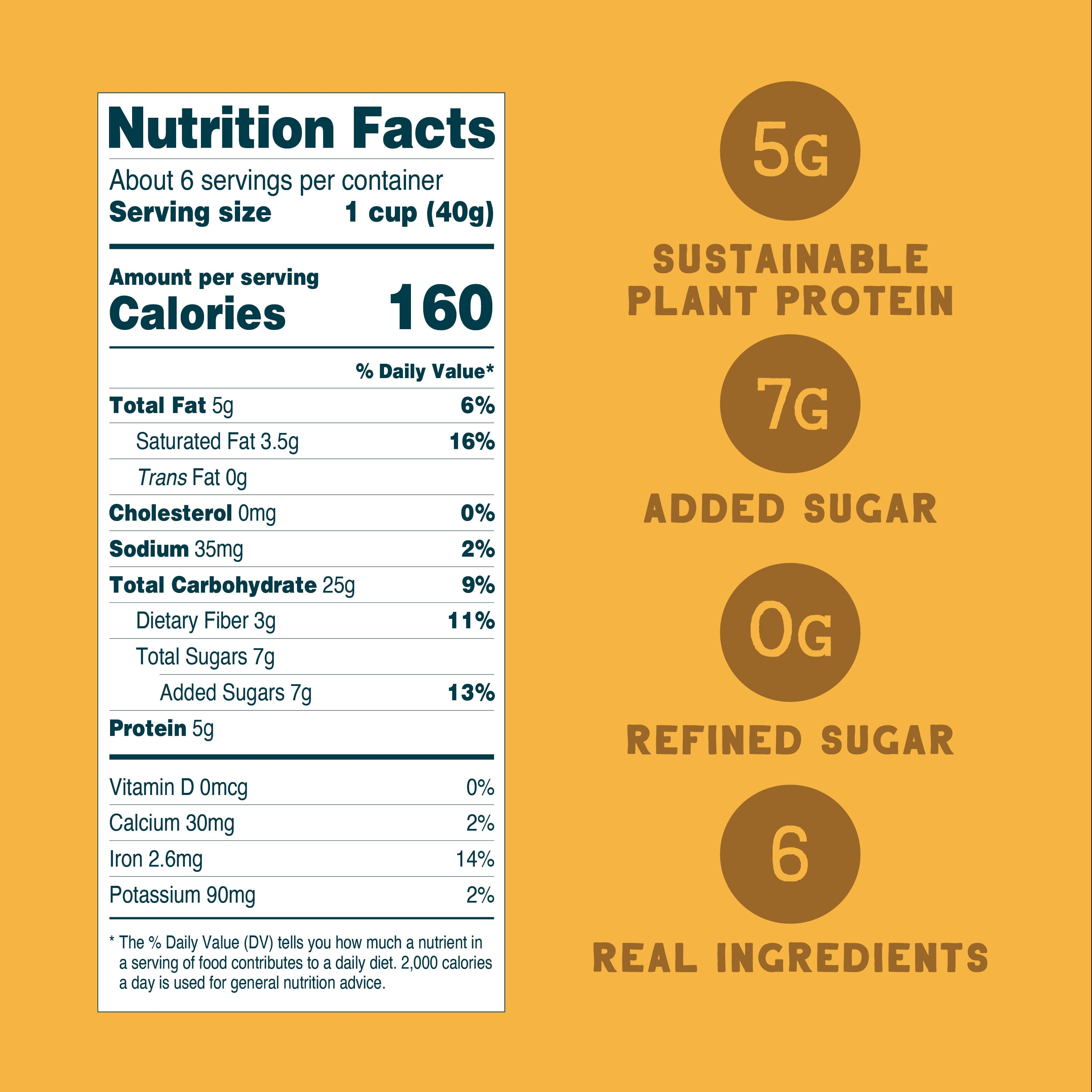 (6 pack) Seven Sundays Simply Honey Oat Breakfast Cereal, Gluten Free, 8 oz, 1 Bag