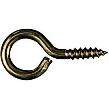

10PK 3 Pack #8 1-5/8 Solid Brass Large Screw Eye