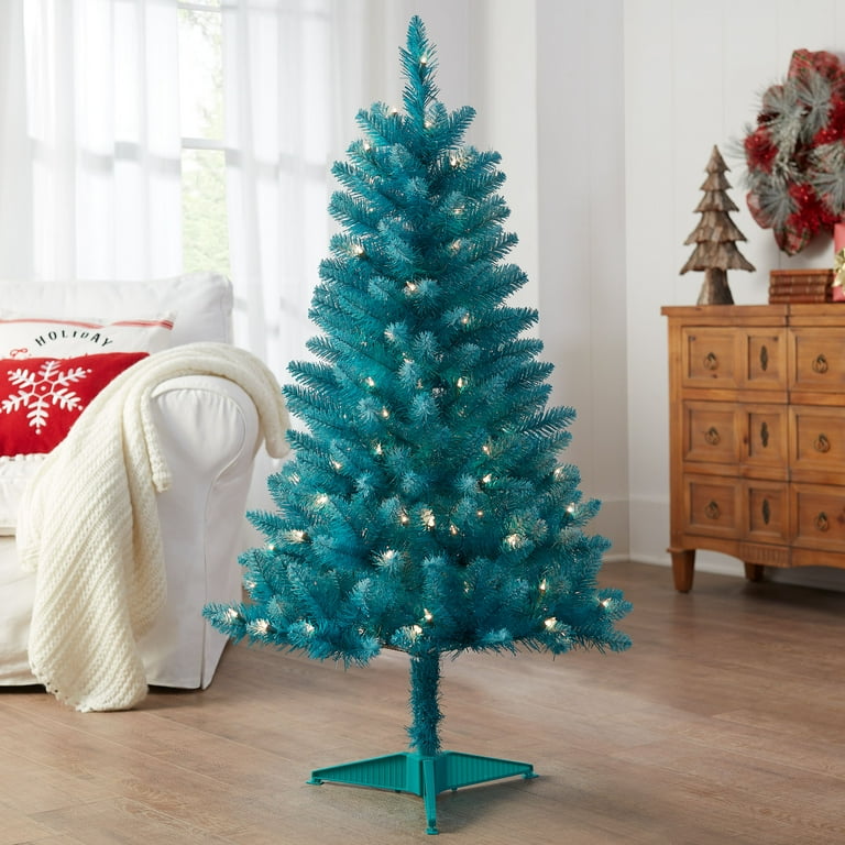 4 ft sale blue christmas tree