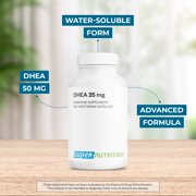 SuperSmart - DHEA 25mg - DHEA Supplement for Men & Women | Non-GMO & Gluten Free - 150 Vegetarian Capsules
