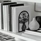 thumbnail image 4 of Sujetalibros metálicos para estanterías, modernos, decorativos, resistentes, para libros de estudio., 4 of 9