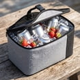 thumbnail image 4 of Insulated Cooler Lunch Tote Large Thermal Bag with Bottle Holders for Office Picnic Camping Outdoor Travel, 4 of 7