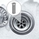 thumbnail image 2 of 1 Sink Basket Screws 70mm Stainless Steel Drain Screws Fixing Accessories Sink Bolt Screws Sink Basket Strainer Plug Screws for Kitchen Wash Basin, 2 of 2