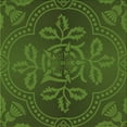 thumbnail image 1 of Ahgly Company Machine Washable Indoor Square Transitional Dark Forest Green Area Rugs, 6' Square, 1 of 7