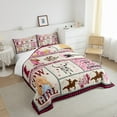 thumbnail image 3 of Comforter Set Twin Size, Cowgirl Western Country Soft Bedding Set And Adults, Cowboy Rustic Southwestern Hat Printed Comforter With 1 Pillowcase, for Bedroom Bed Decor, 3 of 6