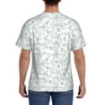 thumbnail image 3 of Bixox Men's Leaf Print Printed Short Sleeve Skinny Athletic T-Shirt, 3 of 6