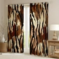 thumbnail image 2 of YST Zebra Print Blackout Curtains Black and Brown Curtains & Drapes, Wild Animal Theme Curtains Safari Black Out Curtains, Abstract Stripe Window Drapes, 2 of 6
