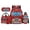 Fire Truck, variant on Jeiento Sloth 17 Inch Backpack Set 4-Piece Lunch Bag Pencil Case Water Bottle Holder Pink Cherry Blossom Lightweight Durable Large Capacity for Boys Girls Kids Students