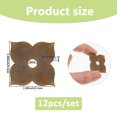 thumbnail image 2 of 12Pcs Brass Backplate Washers Hardware Metal Closet Cabinet Knob Classical Furniture Decoration Gasket for Interior Design Doors Furniture Cabinet Bronze, 2 of 8