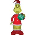 thumbnail image 1 of Gemmy SS113003G Giant Grinch with Ornament Airblown, 1 of 6