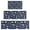 Blue Sun Moon-1, variant on Blue Sun Moon Cloud Planet Eye Star Pattern Kitchen Rugs Sets Of 3,Kitchen Runner Rugs Non Skid Washable,Decorative Kitchen Floor Mats for Kitchen,Sink,Laundry,17"x30" 17"x47" 17"x59"