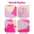 thumbnail image 4 of Traje de baño Mioglrie para niñas, de una sola pieza, color rosa, 2T-6T, 4 of 5