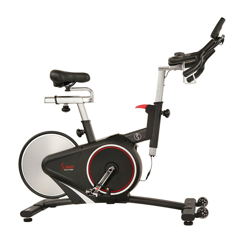 Free Shipping Sunny Health Fitness Magnetic Belt Rear Drive Indoor Cycling Bike High Weight Capacity with Cadence Sensor and Pulse Rate Monitor SF B1709 Walmart