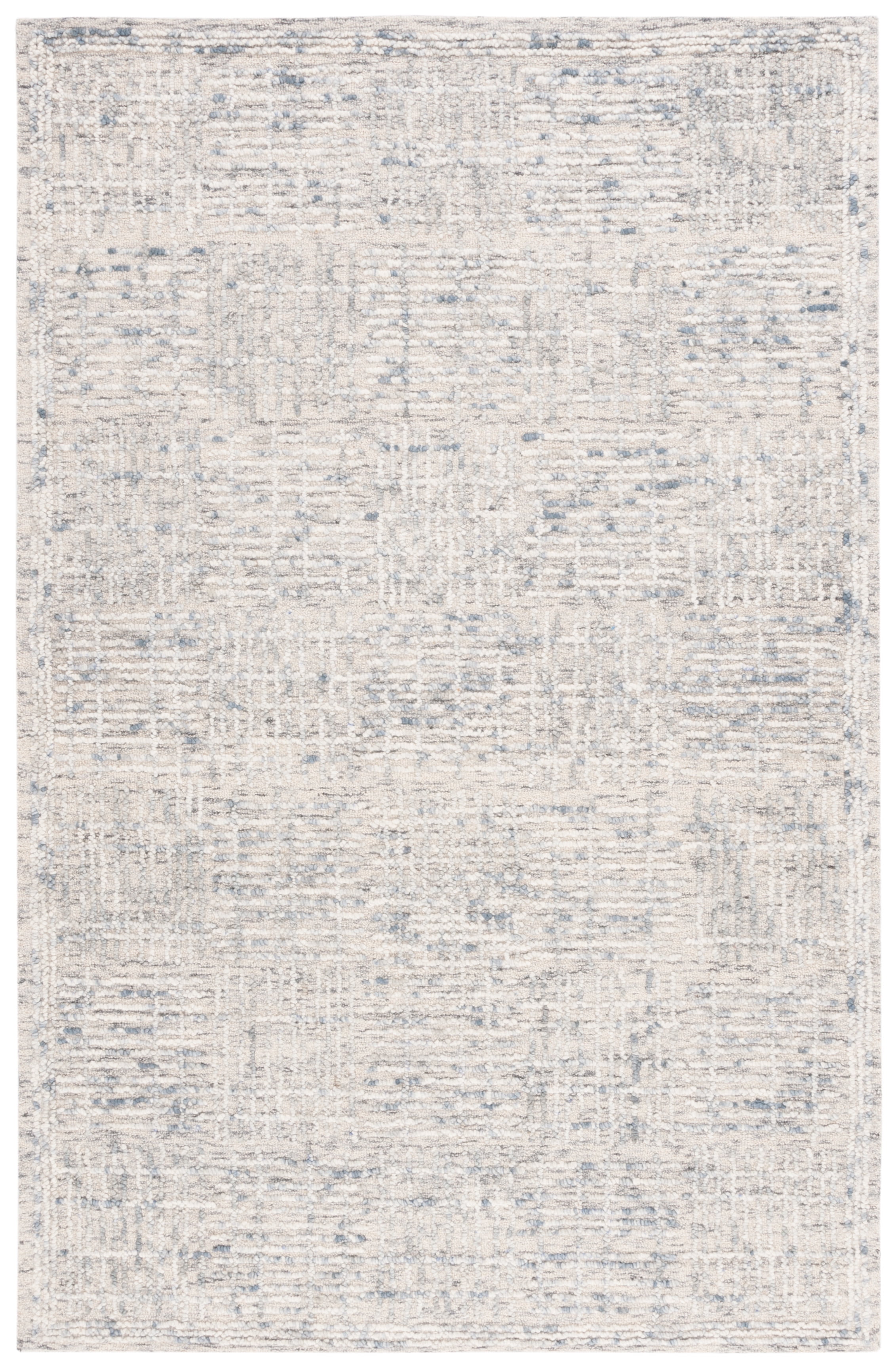 SAFAVIEH Abstract Milan Striped Area Rug, Light Blue/Ivory, 3' x 5'