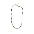 thumbnail image 2 of Rainbow tennis necklace, colorful tennis necklace, rainbow necklace, tennis chain, gold plated tennis necklace, rainbow choker, 2 of 4