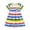 Z Multicolour, variant on Little Girls Dresses Kids Long Sleeve Rainbow Stripe Prints Princess Dance Party Dress Fall Clothes Size 6-7T