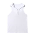 thumbnail image 5 of Ceisia Slim Fit Men's Sheer Mesh Hooded Sleeveless Gym Tank Gift, 5 of 8