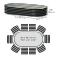 thumbnail image 3 of Outsunny Raised Garden Bed, 6' x 3' x 1' Galvanized Planter Box, Black, 3 of 10