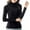 012_Black, variant on QASIEATN Sweaters for Graceful Women Fashion, Heaps Of Turtleneck Pullovers with Thick Slim Base Sweaters and Knits, Womens Fall Tops