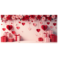 thumbnail image 1 of Heart Balloons Backdrop Background Wall Banner Valentines Day Party Decorations Romantic Celebration Event Decor Wedding Photography Prop, 1 of 4