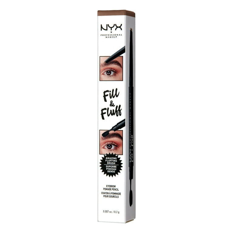 NYX Fill & Fluff Eyebrow Pomade Pencil, 0.523 oz + more - Walmart.com