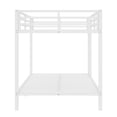 thumbnail image 5 of URTR Full over Full Metal Bunk Bed, Space-Saving Heavy Duty Frame with Noise Reduction, Side Ladders, Under-Bed Storage, No Box Spring Needed, White, 5 of 8