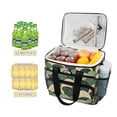 thumbnail image 2 of FORMRS Insulated Cooler Bag 24 Cans Capacity Soft Leakproof Lunch Box with Side Pockets, Green Abstract Shapes, 2 of 7