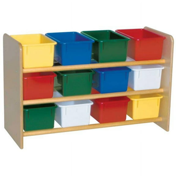 Wood Designs 13803 See-All Storage With 12 Assorted Trays