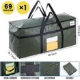 thumbnail image 6 of 69 Gallon  Storage Bags, XXL Green Heavy Duty Moving Bags For Storage with Visible Window, Wrap Around Handles, Totes for Space Saving, Alternative to Moving Boxes, 6 of 6