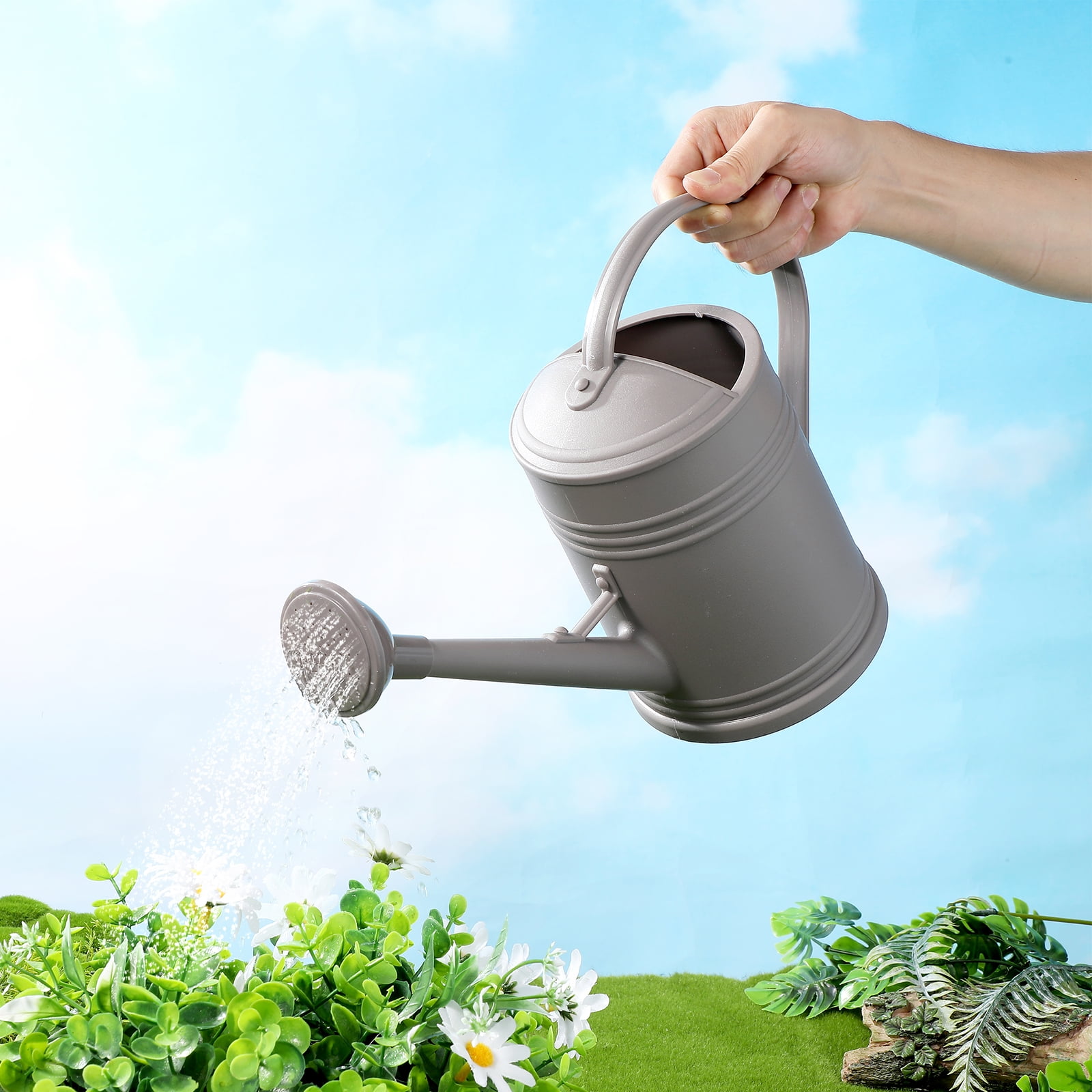 Arborister 2000ml Grey Watering Can for Potted Plants