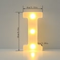 thumbnail image 3 of Bwomeauty Room Decor, Alphabet LED Letter Lights Light Up White Plastic Letters Standing Hanging A-M &, Birthday Gifts, 5x6inch, 3 of 3