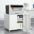 DSstyles 2024 New Metal Printer Stand With Storage, Mobile Printer ...