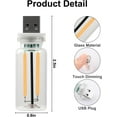 thumbnail image 5 of 2 PCS Car USB Lights, Plug-in Retro Car Atmosphere Lamp with Touch Dimmable, Portable Mini Glass Bottle LED Bulb Night Lights for Vehicle Bedroom Hallway Camping Holiday Decoration, 5 of 8