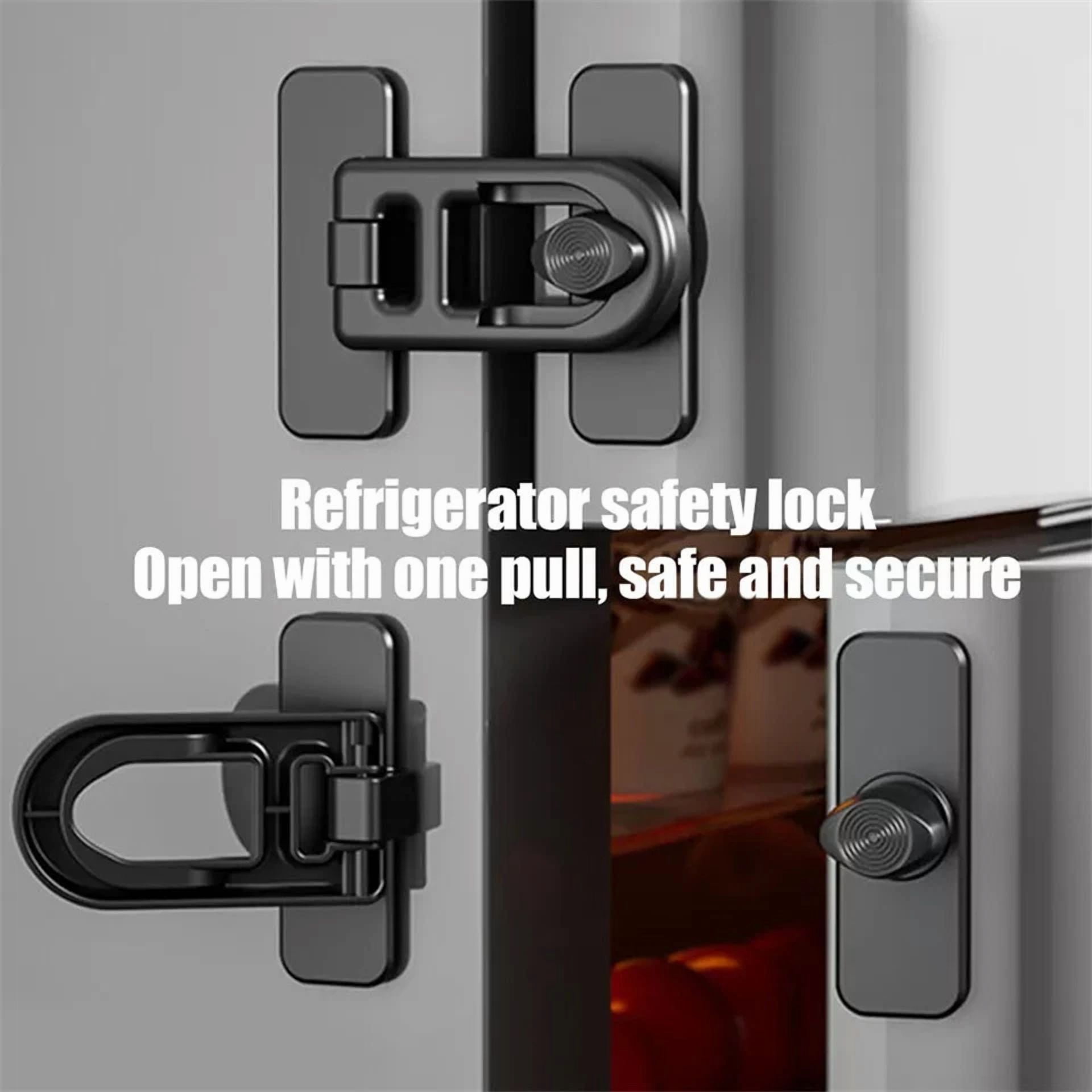 4Pcs Child Proof Fridge Lock Oven Lock Multifunction Buckle For Kids Protection