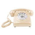 thumbnail image 2 of Libro de visitas Teléfono Teléfono con cable estilo vintage Teléfono fijo estilo retro antiguo Beige, 2 of 9