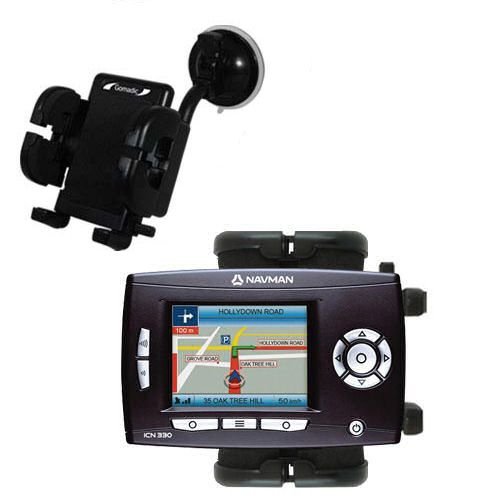 Gomadic Brand Flexible Car Auto Windshield Holder Mount designed for