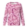 thumbnail image 4 of Amzcrzy Chandails en Molleton pour Femmes Manches Longues Col Rond Manches Raglan Imprimé Amour de la Saint-Valentin, 4 of 4