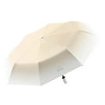 thumbnail image 1 of Wweixi Wide Application Lightweight Three Fold Folding Umbrella For Every Adventure Milk coffee color, 1 of 6