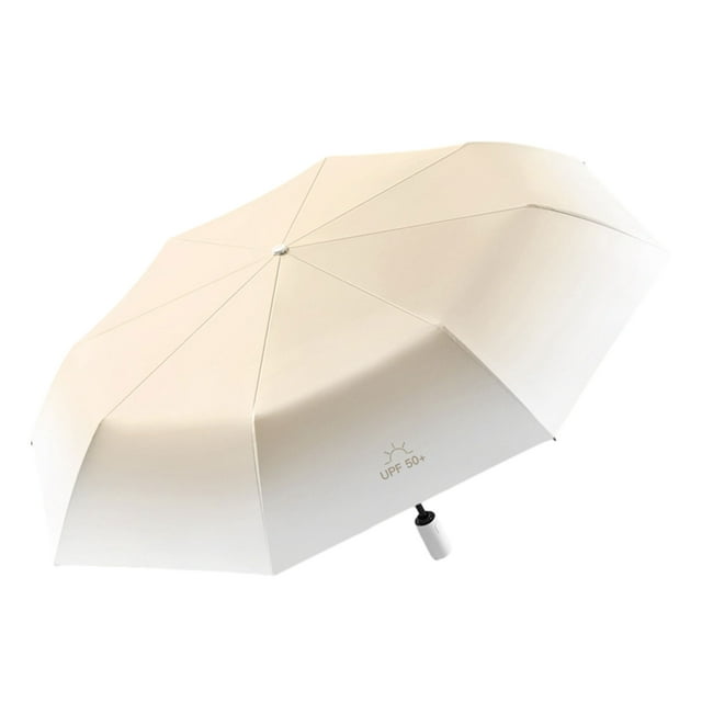 VONKY Wide Application Compact Foldable Umbrella Lightweight And Portable Multifunctional Folding Umbrella Milk coffee color