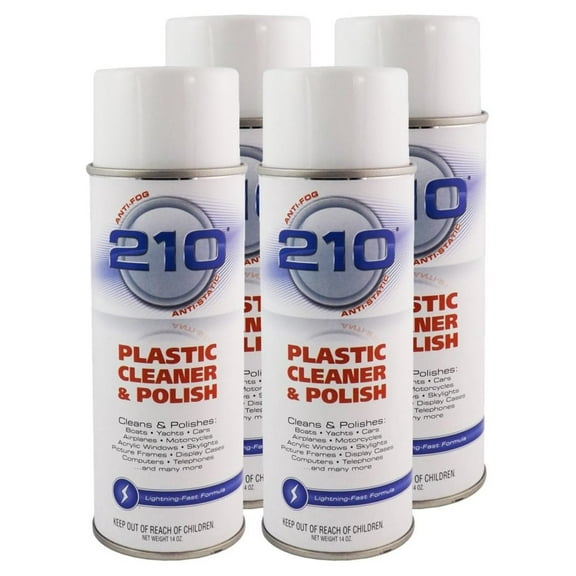 MHSHZLJZK 210 plastic cleaner & polish 56 liquid ounces, 4 packs