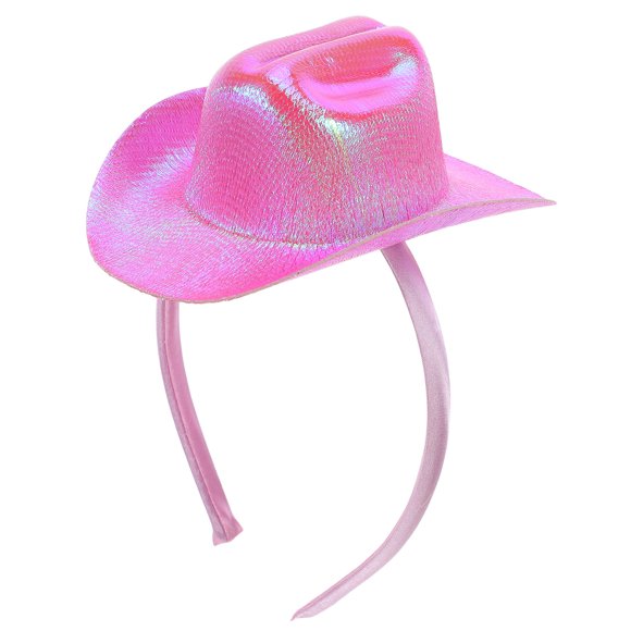 BESTYASH Rosa Con Sombrero Vaquero Para Fiesta Y Accesorios De Western