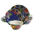 thumbnail image 4 of The Pioneer Woman Celia 12-Piece Dinnerware Set, Cobalt, 4 of 6