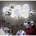thumbnail image 3 of Ballons confettis argentés et blancs 15Pk, 3 of 9