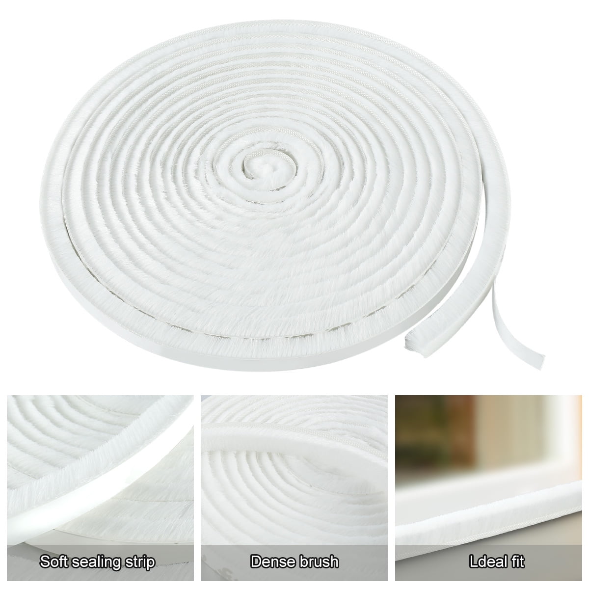 BUTORY Door Weather Stripping High Density Felt Windproof Door Brush