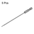 thumbnail image 3 of Uxcell 5Pcs Ball End Hex Head Wrench Screwdriver Bit H1.5 1/4" Hex Shank 4" Long Metric Magnetic S2 Steel, 3 of 6