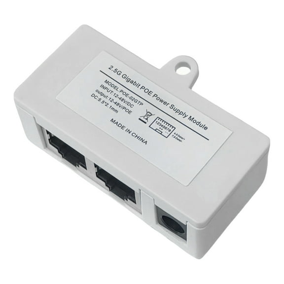 Yammee Industrial PoE Injectors Gigabit PoE Injectors POE Adapter Hardened Power Over Ethernet for Bridge Monitoring Surveillances Camera