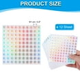 thumbnail image 2 of Uxcell Reflective Round Small Number Stickers, Self Adhesive Laser Consecutive Numbered Stickers Numbers 1, 2 of 7