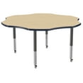 thumbnail image 6 of ECR4Kids 60in Flower Everyday T-Mold Adjustable Activity Table Maple/Navy/Black - Super Leg, 6 of 8