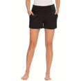 thumbnail image 5 of Yawrut Women's Maternity Shorts, Soft High-waisted Wrap Around The Abdomen, Black Pocket Fashionable Yoga Women Shorts For Pregnant, 5 of 5